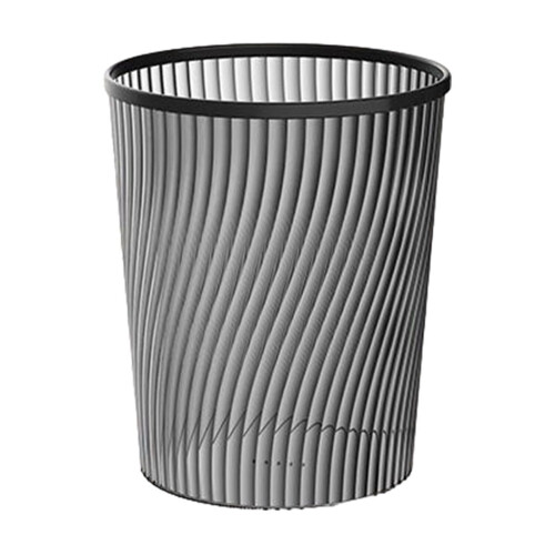 Lixeira vertical translúcida de grande capacidade com anel de pressão em ABS, elegante, para casa e escritório, 15L, 11,4 x 9,56 polegadas, ideal 1