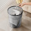 Lixeira vertical translúcida de grande capacidade com anel de pressão em ABS, elegante, para casa e escritório, 15L, 11,4 x 9,56 polegadas, ideal 5
