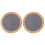 Round Straw Placemats 2-Pack Dark Grey 3