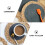Round Straw Placemats 2-Pack Dark Grey 5