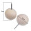 Beige plastik tegnestifter 200 stk. 2