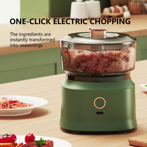 Foodprocessor med kødhakker og grøntsagsskærer 2-i-1 2