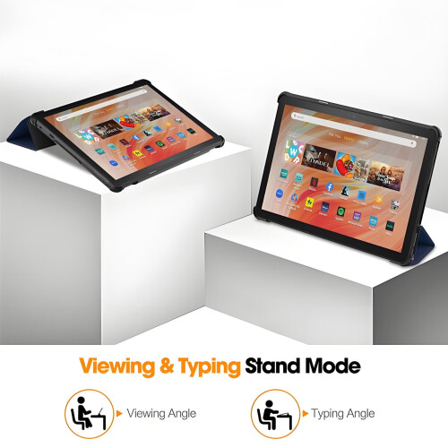 Θήκη ACDANC για Fire Hd10Tablet, Εύκολη θήκη μεταφοράς tablet, Βολική θήκη τριπλής βάσης με 1