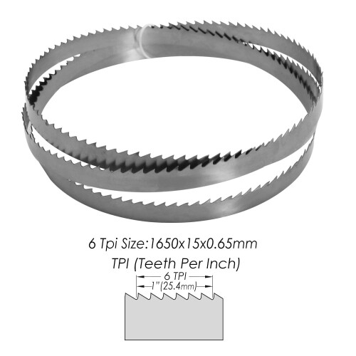1650150,65mm TPI6 Λεπίδα πριονοκορδέλας ξύλου Λεπίδες πριονοκορδέλας από ανθρακούχο 2