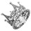 Mini Crown for Cake Topper Silver Alloy 1Pack 4
