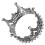 Mini Crown for Cake Topper Silver Alloy 1Pack 8