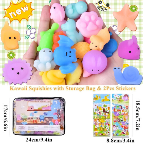 Kawaii Mochi Squishy-k - TPR, 100 db 1