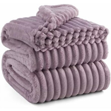 GentleSoft Light Purple California King Blanket (102x96") – Cozy Fleece Throw for Women & Girls, Birthday Gift, Compatible with Couch