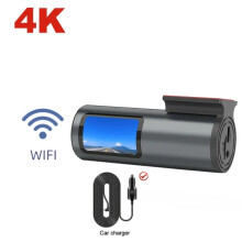 Dash Cam4K WiFi Bil DVR med Parkeringsläge och G-Sensor