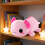 Hexagon Salamander Plyschdocka Rosa 30cm 5