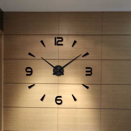 Oversized Large Wall Clock Big Clocks for Living Room Black 2