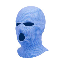 Qcmgmg3-Maschera integrale con 3 fori, maschera da sci, passamontagna invernale, berretto lavorato a maglia per sport invernali all'aperto, blu