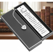 Marcadores de livros para amigas – Presentes para amantes de livros, compatíveis com todos os livros, ideais para amizades à distância e