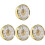 Worgeous4pcs Ένθετο Ρολόι Πρόσοψης Ρολόι Κιτ Κατασκευής Ρολόι Αριθμοί Μέρους Ρολόι 3