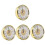 Worgeous4pcs Ένθετο Ρολόι Πρόσοψης Ρολόι Κιτ Κατασκευής Ρολόι Αριθμοί Μέρους Ρολόι 4