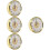 Worgeous4pcs Ένθετο Ρολόι Πρόσοψης Ρολόι Κιτ Κατασκευής Ρολόι Αριθμοί Μέρους Ρολόι 8