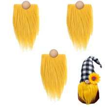 Nepbont kabouterbaarden voor knutselprojecten – Voorgesneden, handgemaakte houten ballen, geschikt voor Pasen, Halloween, Kerstmis, Valentijnsdag