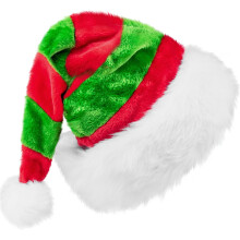 Lot de 1 ou 2 bonnets de Noël, bonnets de Père Noël pour adultes (unisexe), bonnets de Noël confortables en velours pour les fêtes de Noël
