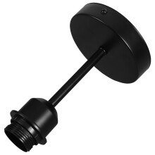 Douille de plafond filetée E27, support de lampe en métal pour luminaires de plafond à faire soi-même