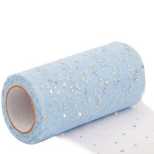 Role de panglică decorativă cu sclipici, 15 cm, 10 yarzi – pentru coroane, obiecte de artizanat DIY, ambalare brad de Crăciun și cutii