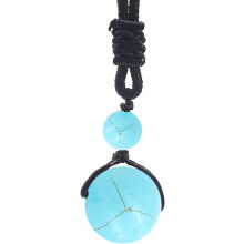 Collar de cristales para chakras para mujeres y hombres: colgante curativo de piedras preciosas naturales con cordón ajustable, compatible con