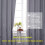 Thermal Curtains Greyish White Silver 38x63 Inch 2-Pack 5