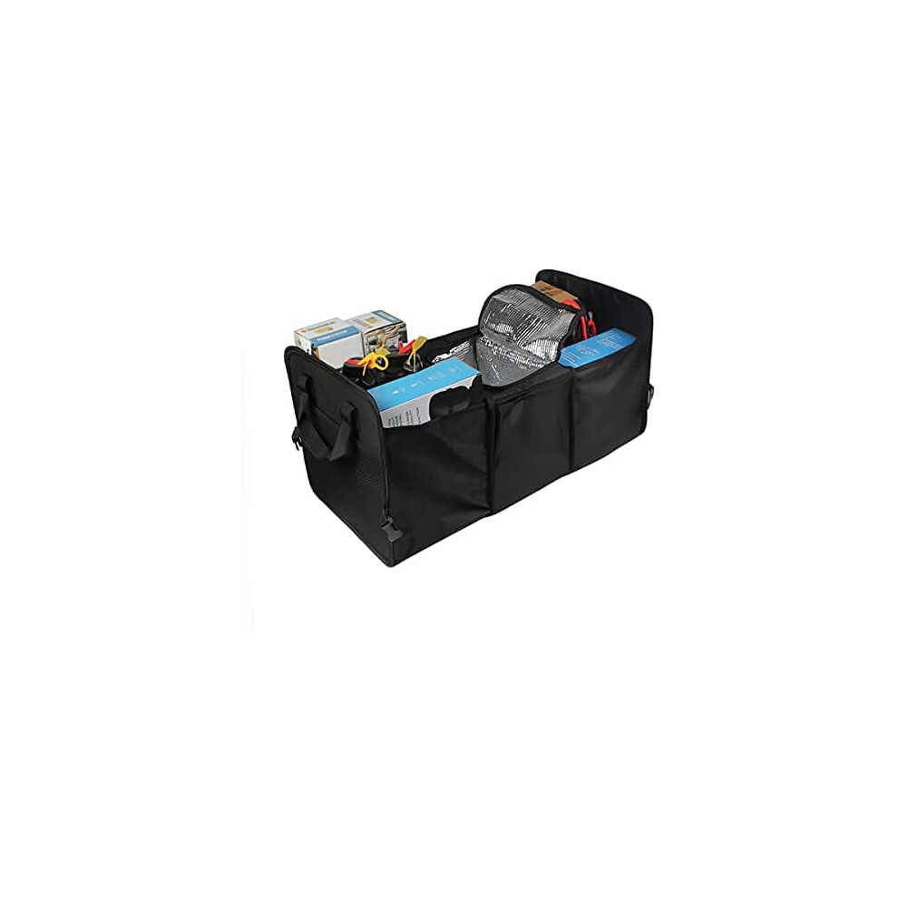 Trunk Organizer, Large Capacity Cargo Storage With Insulation Cooler, Foldable Trunk Organizer For Cars, Vehicles, Suvs, Trucks 9338982300933