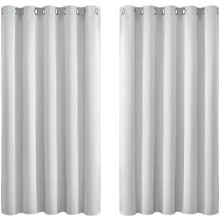 Cuirtíní Teirmeacha Grommet Liathbhána 62W x 63L2 Painéal