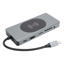 13-in-1 Aluminum USB C Hub with 4K HDMI, Fast Charging & Ethernet