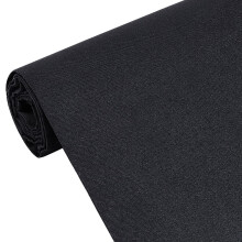 39,3 x 44,8 Zoll (ca. 100 x 114 cm) schwarzer Einlagestoff, einseitig gewebt, aufbügelbar, Futterstoff für Blusen