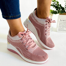 YOUSNH Dame Kilesko Sko Fritidssko Pustende Netting Utendørs Fitness Løping Sport Sneakers Casual Sko Sneakers For Dame Rosa 75