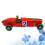 Voiture de course rétro, accessoire de photographie (1 pièce) 1