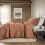 Burnt Orange Geometric Quilt Set Queen 5