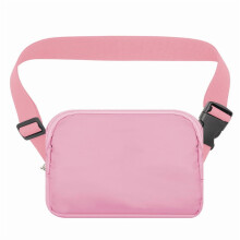 Riñonera para mujer - Riñonera pequeña para hombre, ideal para viajes y para correr, con correa ajustable (rosa)