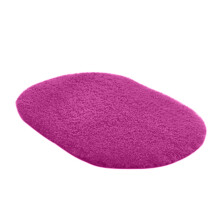 Wasserabsorbierende, ovale, rutschfeste Plüsch-Fußmatte für Wohnzimmer, weinrot, 30 x 50 cm
