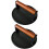 2-Pack 7.08" Cast Iron Burger Press with Wood Handle – Compatible with Blackstone, Camp Chef, Pit Boss, Weber Griddles 1