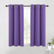 Lilac Purple Blackout Curtains 34x48 Inch Set of 2 Triple