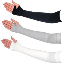 3 Pairs Cooling Arm Sleeves with Thumb Hole, UV Sun Protection & Tattoo Cover for Sports, Cycling, Driving – Compatible with All Sizes