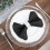 20 Pieces 17" Black Polyester Luncheon Napkins Wedding 6