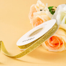 1cm Canary Ribbon Bows, Hairpin Accessories and Flower Wrap Materials for DIY Christmas Decorations, Crafting Webbing & Holiday Hair Accents