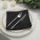 20 Pieces 17" Black Polyester Luncheon Napkins Wedding 8