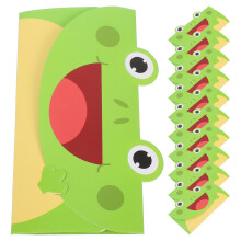 OUNONA 20pcs Cute Frog Cartoon Stationery Set: Letter Paper, Greeting/Invitation/Thank You Cards for Kids' Birthday Party