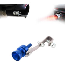 Oversized Exhaust Roar Maker Turbo Whistle for Car/Motorcycle/Truck Muffler Pipe – Blue, S (Compatible with standard exhaust systems)