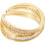 Justerbar kno ring guld damesmykker 1 stk. 1