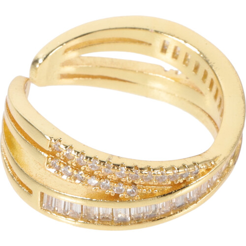 Justerbar kno ring guld damesmykker 1 stk.