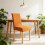 Leaf Pattern Stretch Dining Chair Cover Washable Elastic 6
