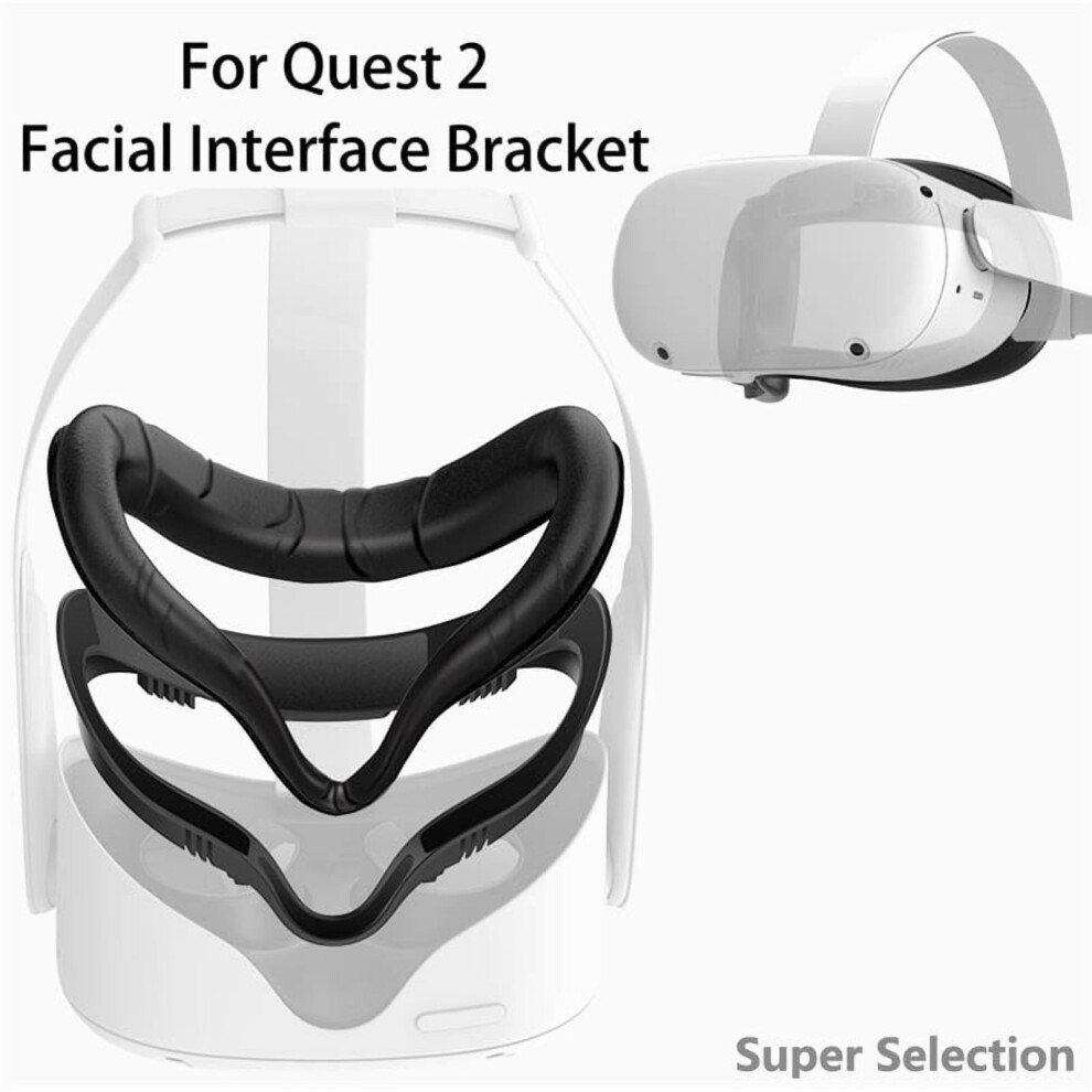 Vr Facial Interface For Oculus Quest 2 Â Pu Foam Face Pad Cover, Sweatproof & Comfortable Replacement Bracket (Easy Install) 9175034850301