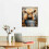 Τέχνη Τοίχου EastSmooth Farmhouse Highland Cow: Hello Sweet Cheeks Μπάνιο Πινακίδα Εκτύπωση σε καμβά Καφέ 2
