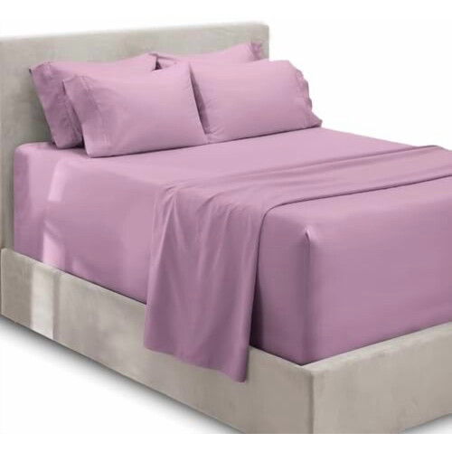 Microfiber King Size Sheet Set 6-Piece Deep Pocket