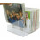 Clear Acrylic DVD Storage Box – Stackable CD/DVD Holder, Holds 14 Standard CD Cases, Compatible with DVD & CD 1